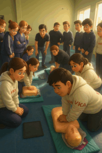 curso de rcp en la escuela