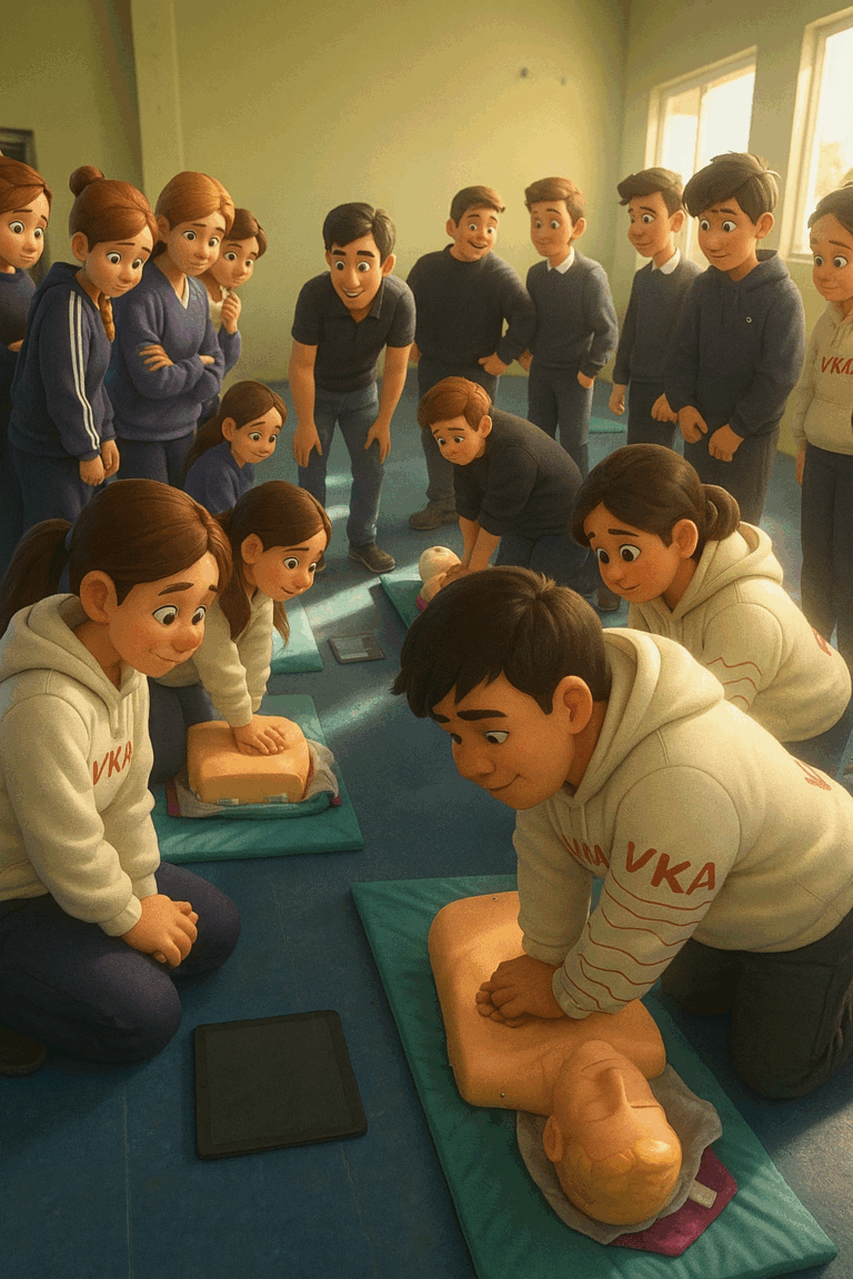 curso de rcp en la escuela