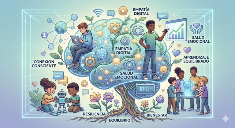educación digital y la salud mental de niños y adolescentes