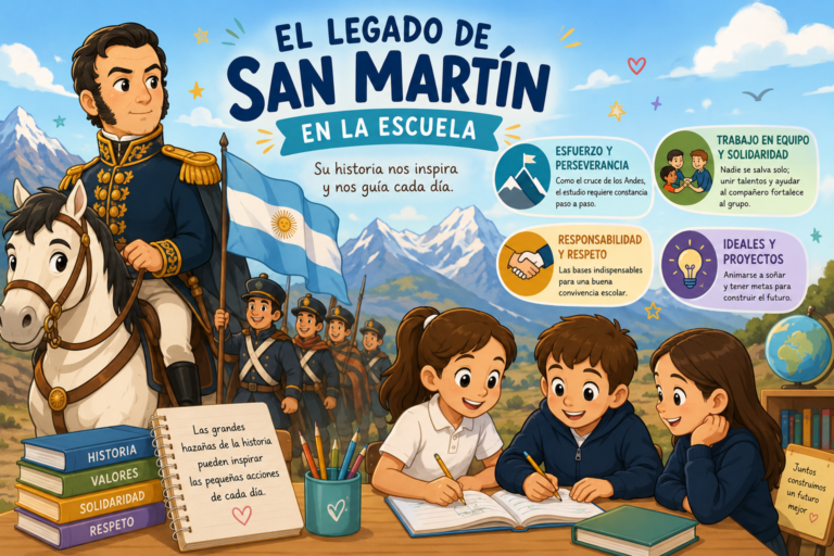El legado de San Martín en las escuelas de Mendoza